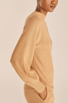 Rib Mock Neck | Honey