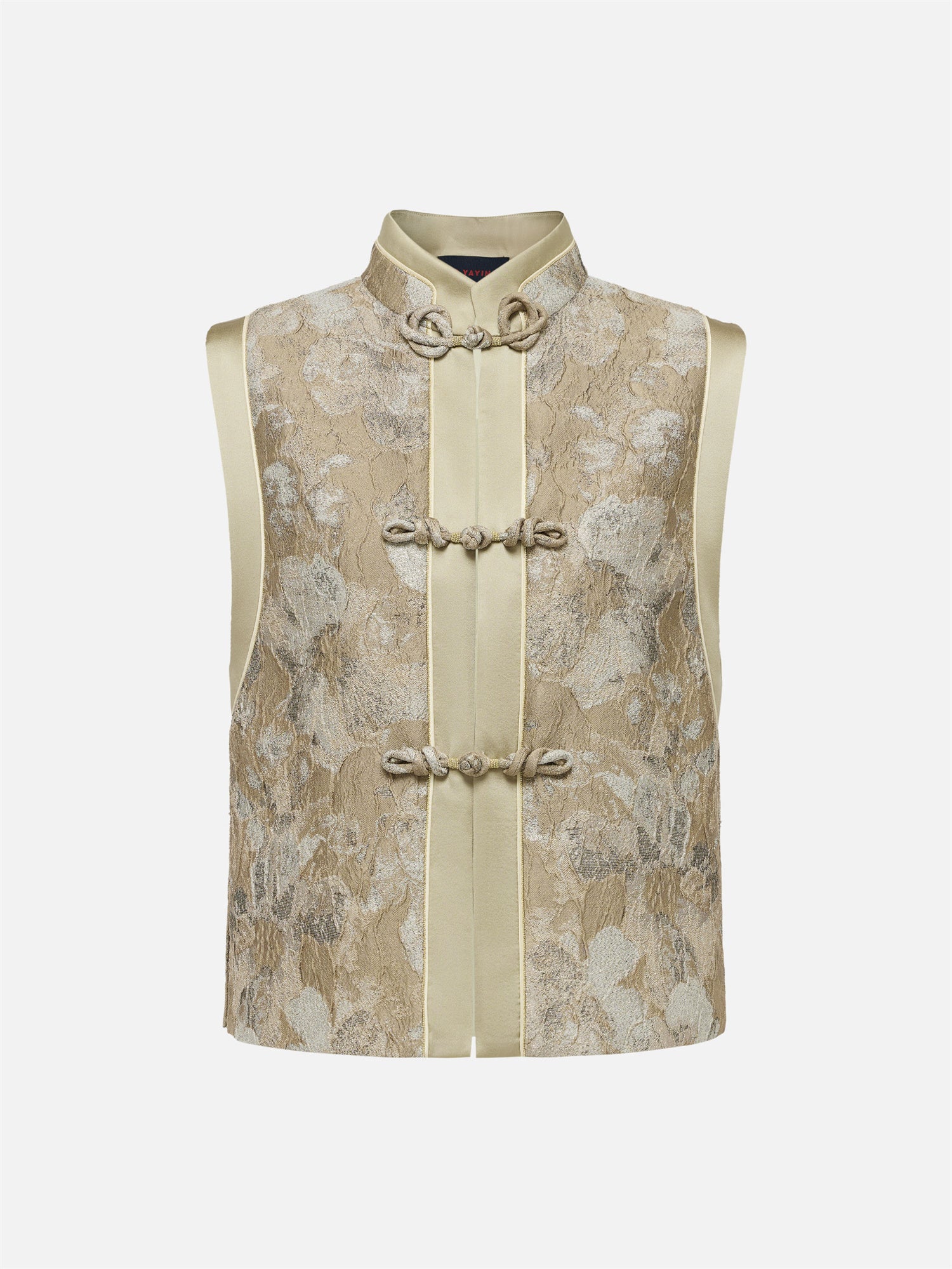 New Chinese Style Vest Jacket | Khaki