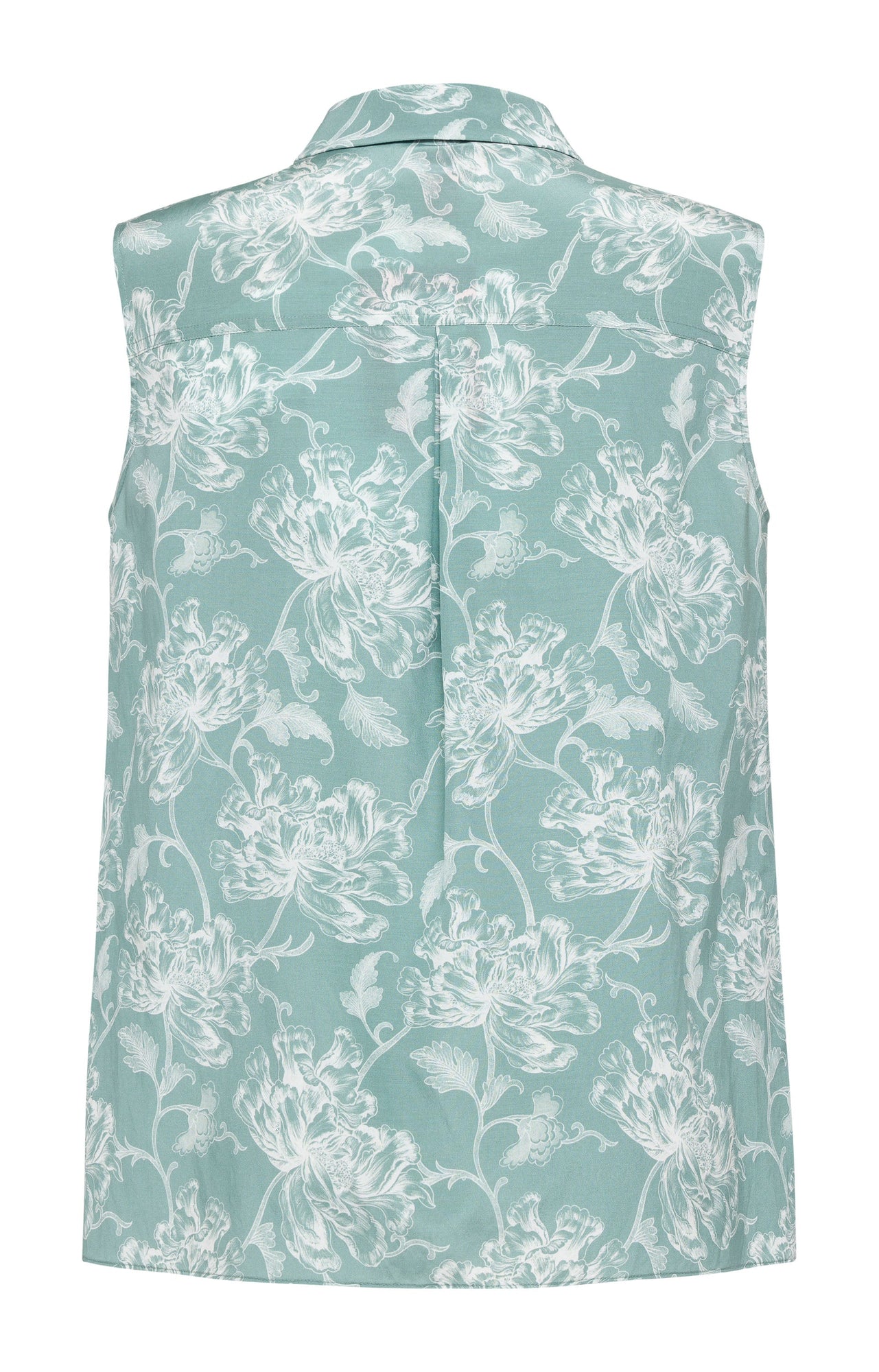Printed Sleeveless Top | Green