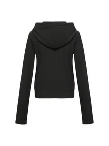 Slim Fit Long Sleeve Top | Black