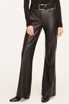 Vegan Leather Trousers | Black