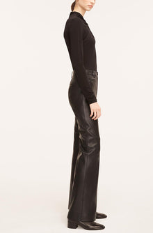 Vegan Leather Trousers | Black