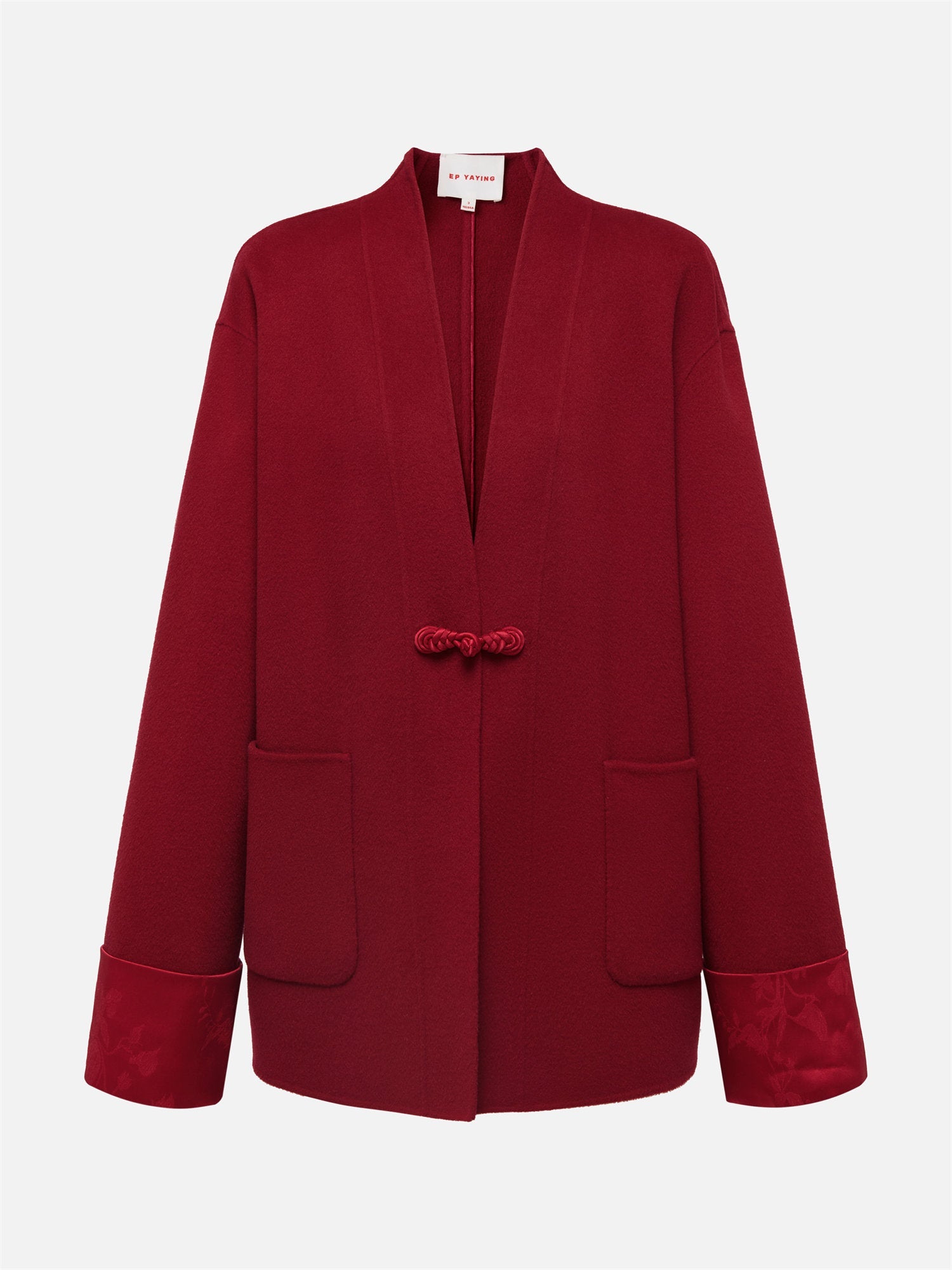 Double-Faced Wool Coat | Red