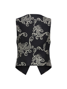 Patterned Vest | Black