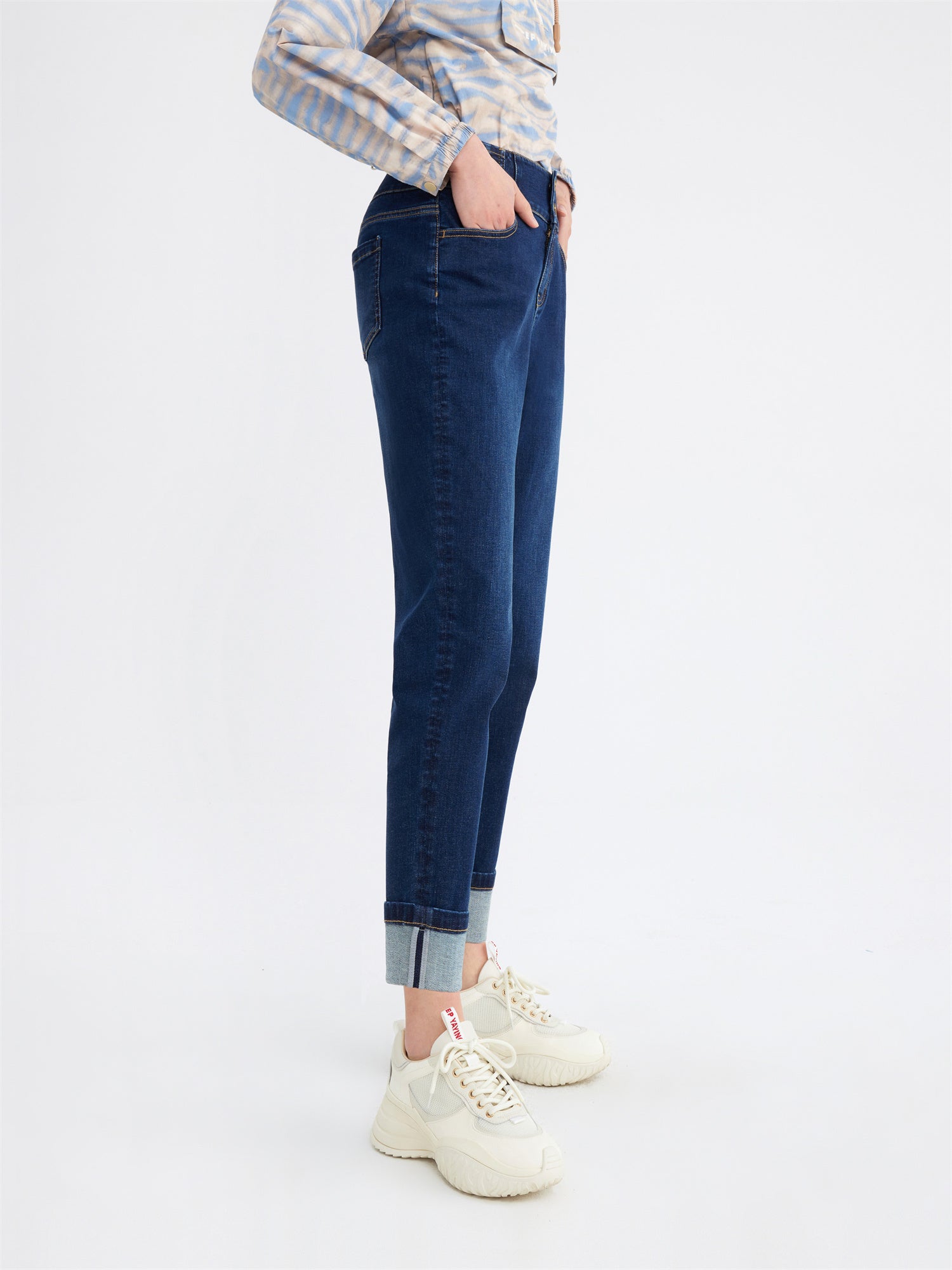 Straight Leg Pants | Blue
