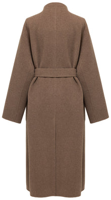 Ali Cashmere Wool-Blend Coat | Brown
