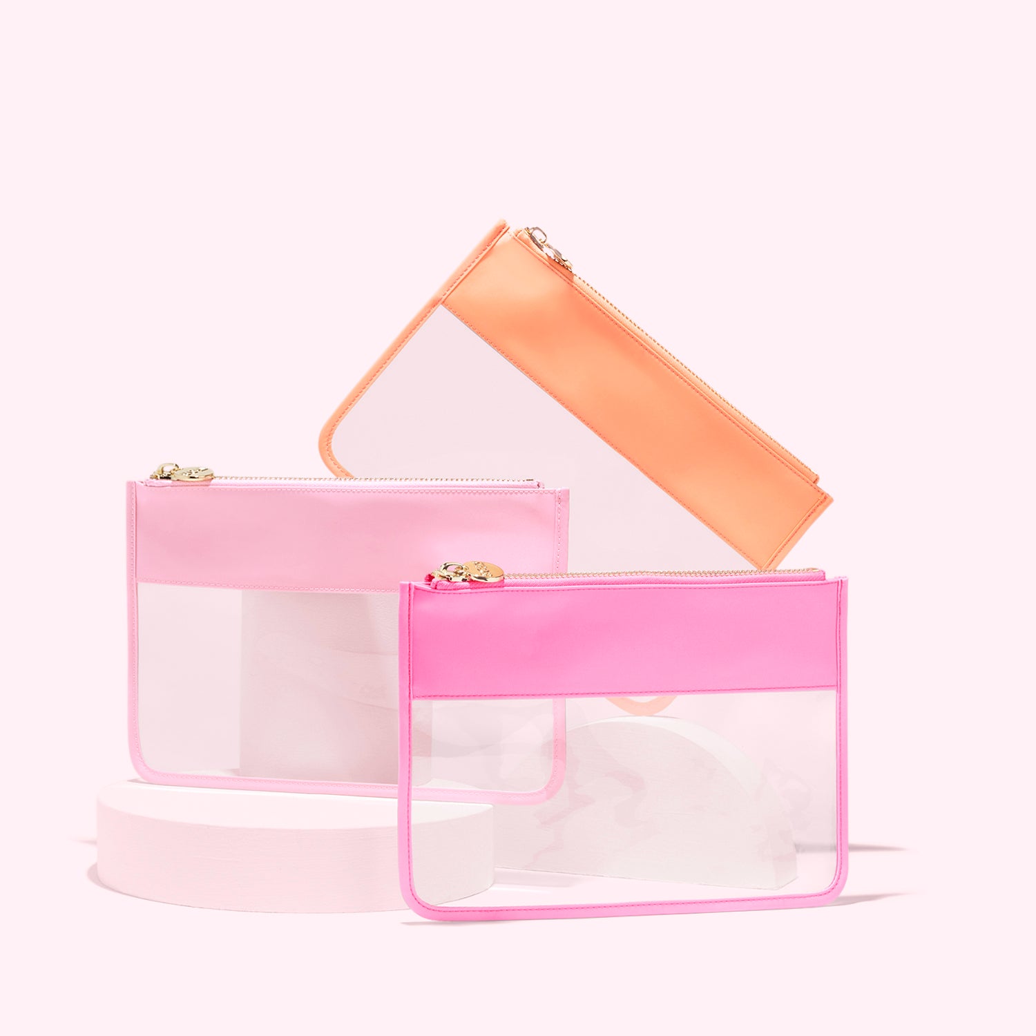 Clear Flat Pouch | Cotton Candy