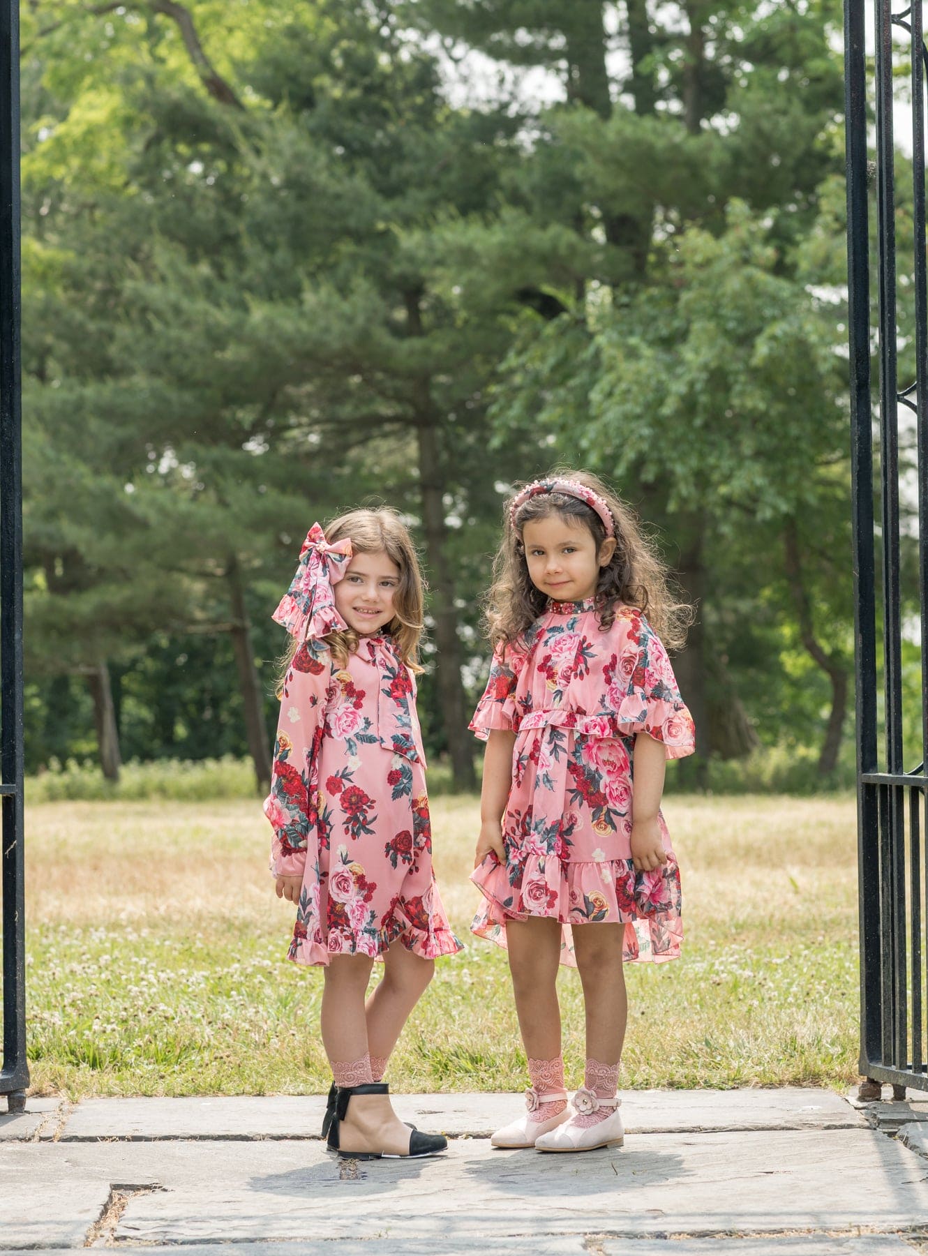 Flora Pink Flower Print Dress | Pink