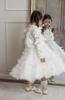 Girl | Poppy Quilted Dress | White