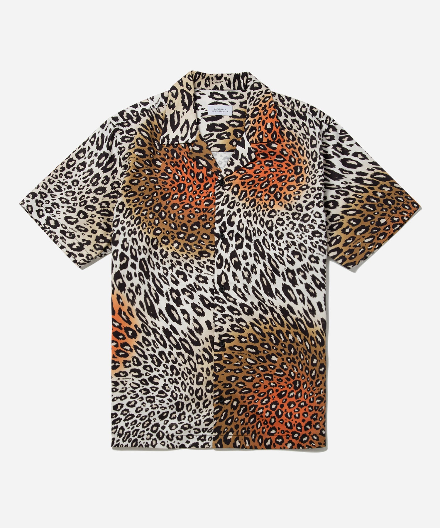 Autumn Maple | Canty Sound Leopard Short Sleeve Shirt | Saturdays NYC