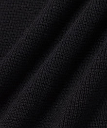 Black | Alex Merino Wool Open Placket Polo