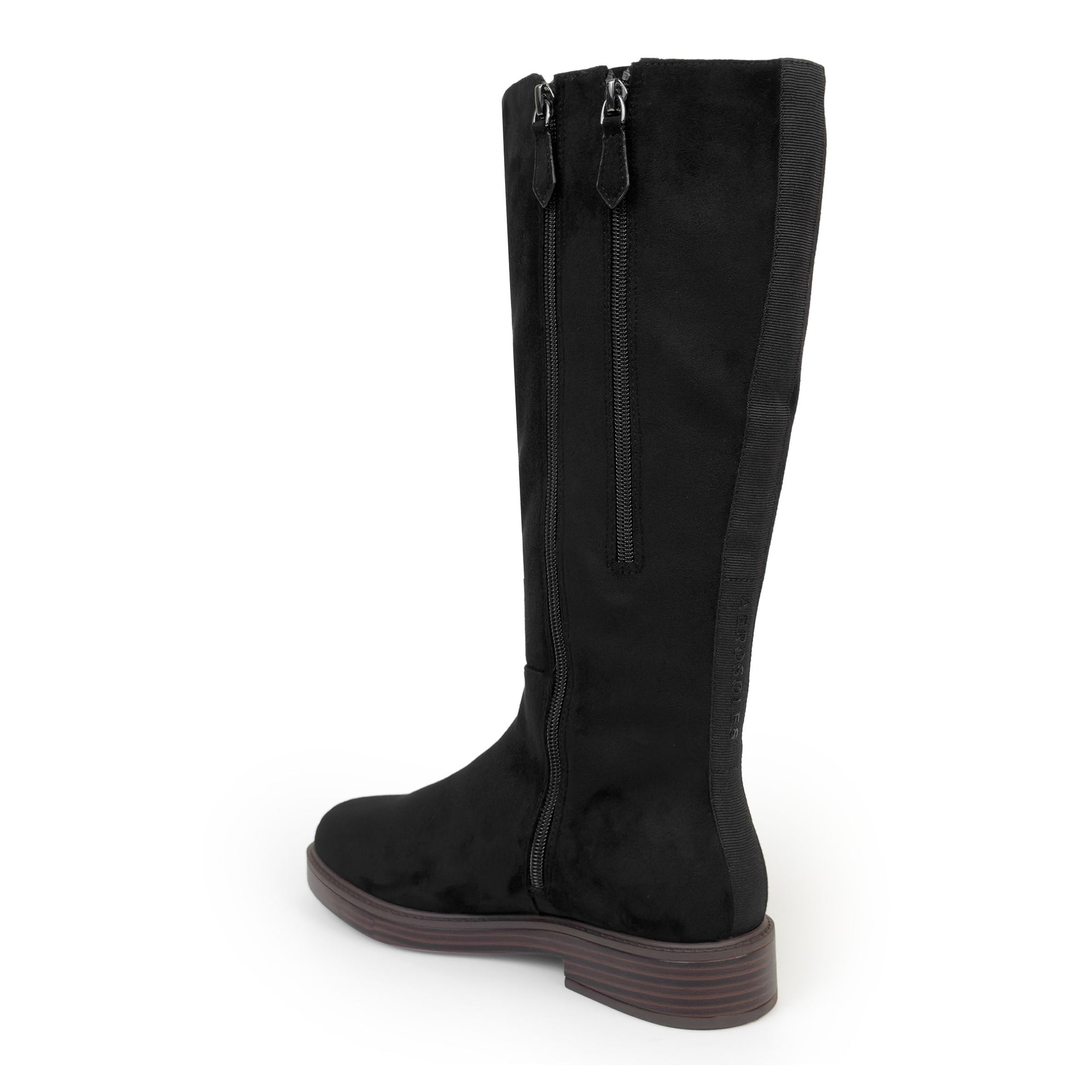 Prue | Black Faux Suede/Faux Shearling