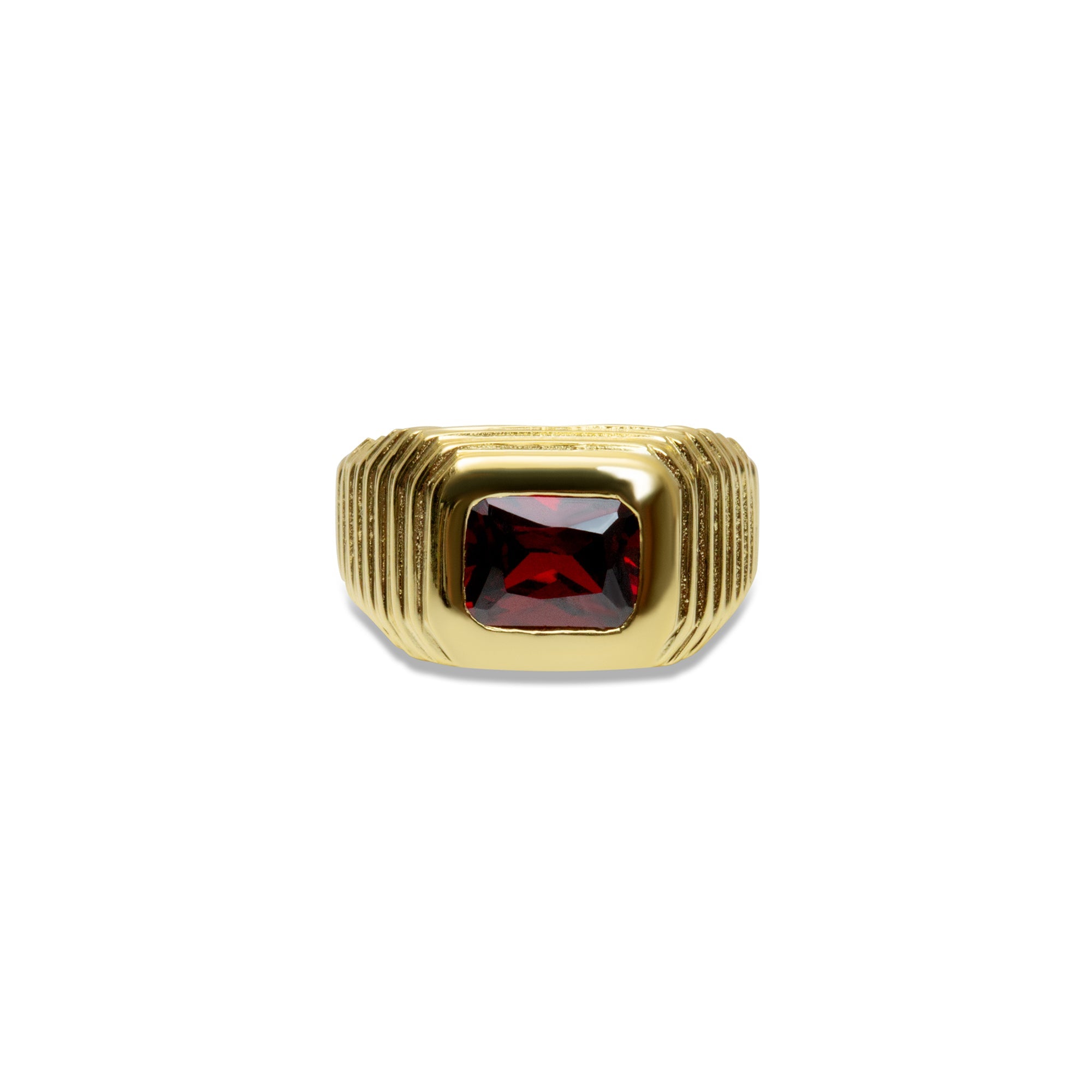 The Ruby Red Heirloom Ring | 18KT Gold Vermeil