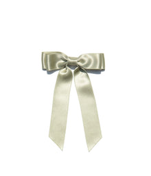 Loren Hope x Bardot Bow Gallery - Petite Silk Hair Bow in Sage - Loren Hope