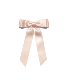 Loren Hope x Bardot Bow Gallery - Petite Silk Hair Bow in Blush - Loren Hope