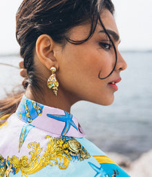 Sandy Shell Earrings - Loren Hope