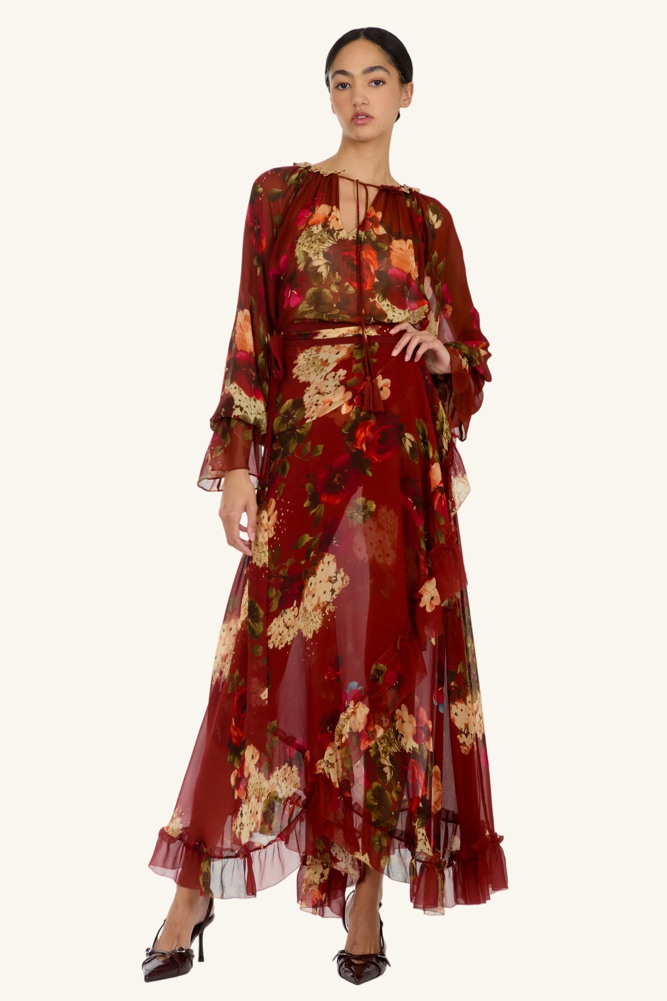 Murray Skirt | Rose Floral