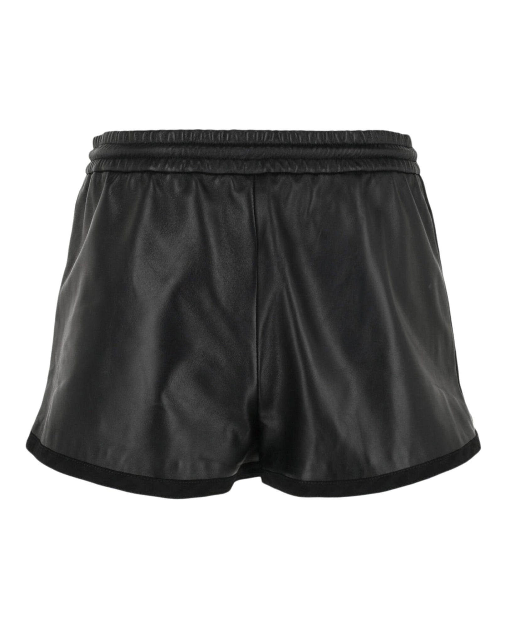 Versace | Drawstring Leather Shorts