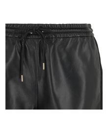 Versace | Drawstring Leather Shorts