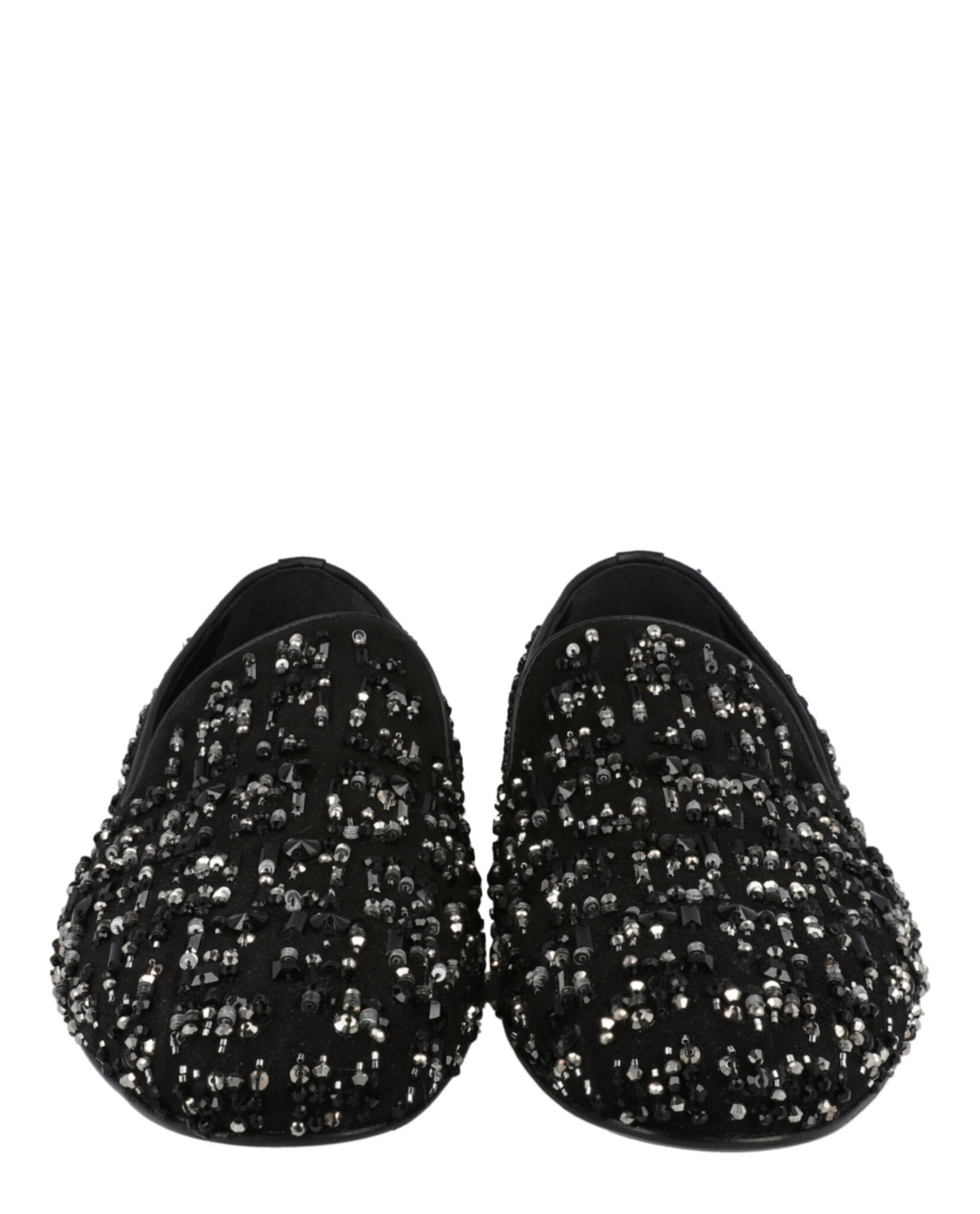 Versace | Suede Bead-Embellished Slippers