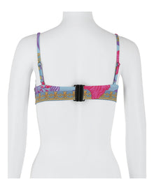 Versace | Bouquet Printed Molded Bikini Top