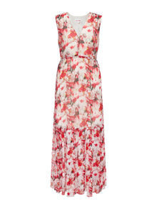 Printed Midi Dress | Red