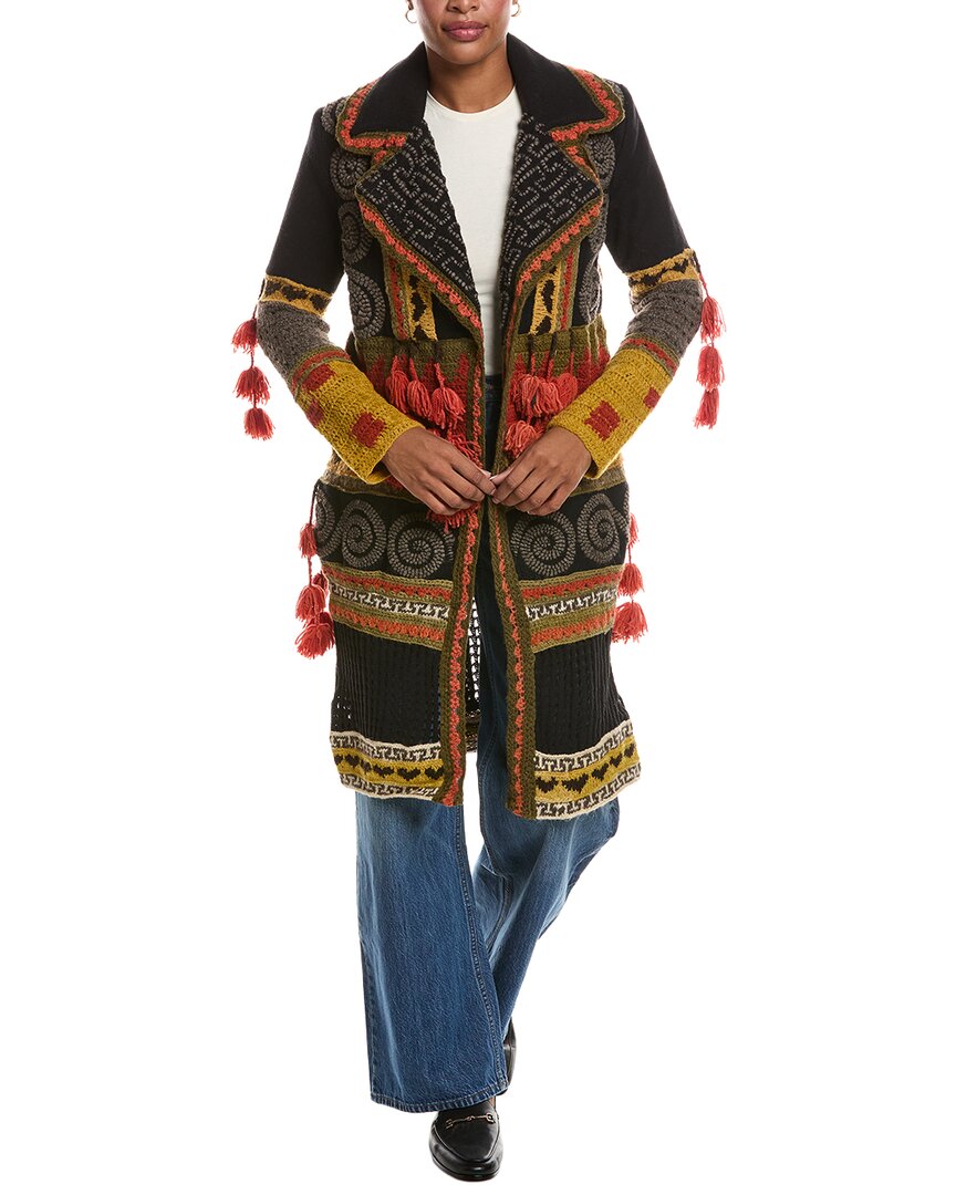 L'AGENCE | Womens | Kada Suiting Crochet Mix Wool-Blend Coat | Multi