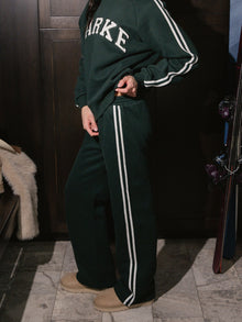 Sport Stripe Boxer Sweatpants | Forest