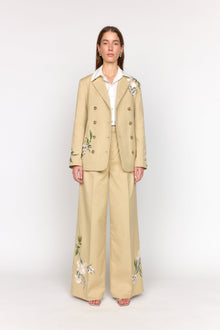 Brenna Blazer | Sand Embroidery