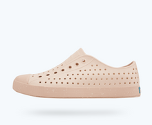 Side view of a Native Shoes Adults Jefferson Bloom | Bone White/ Soy Beige/ Shell Speckle Footwear