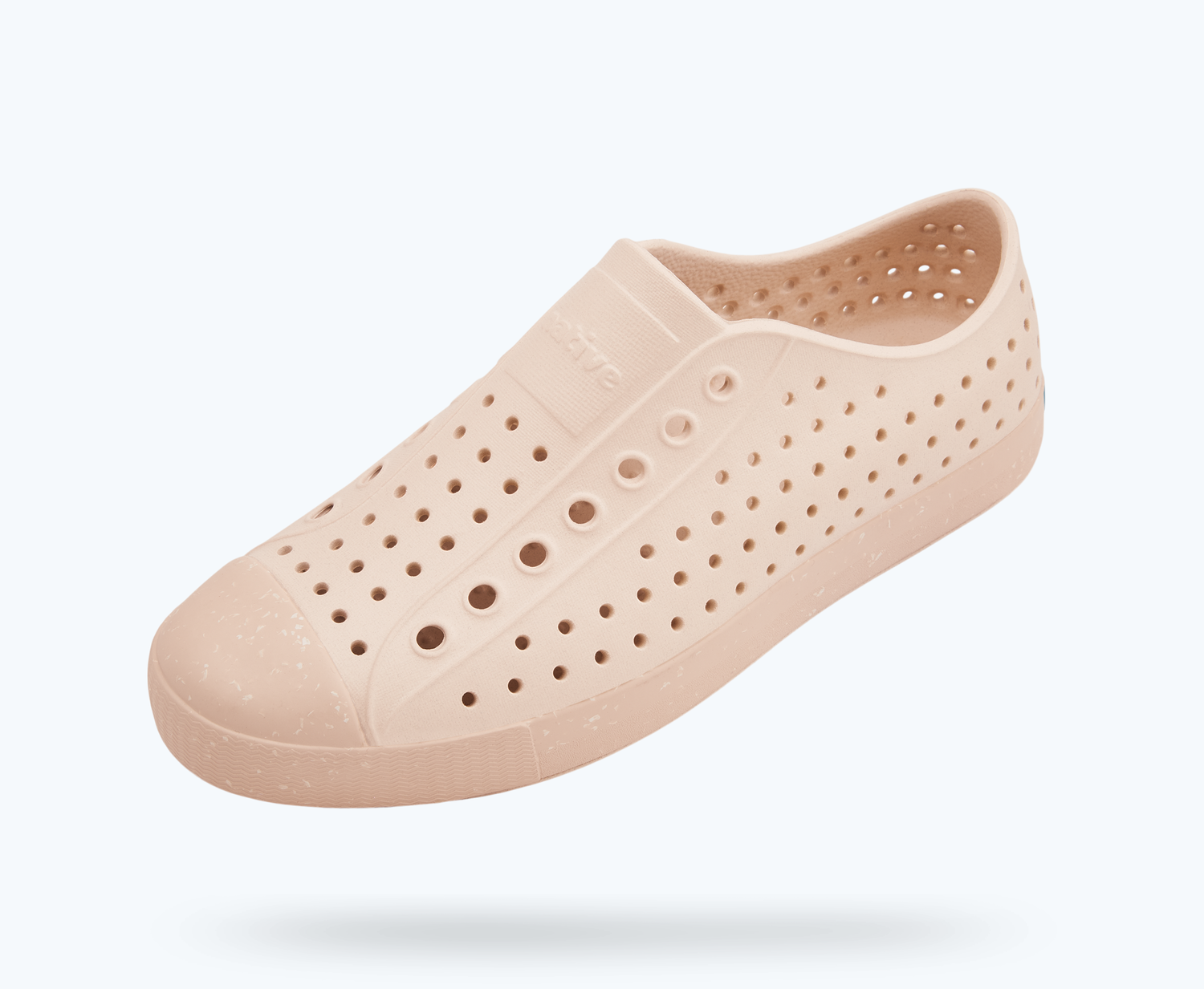 Angled view of a Native Shoes Jefferson Bloom | Chameleon Pink/ Chameleon Pink/ Shell Speckles Footwear
