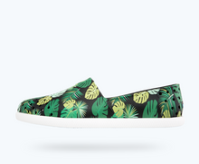 Side view of a Native Shoes Adults Verona Print | Jiffy Black/ Shell White/ Pickle Foliage Footwear