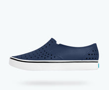 Side view of a Native Shoes Adults Miles | Regatta Blue/ Shell White Footwear