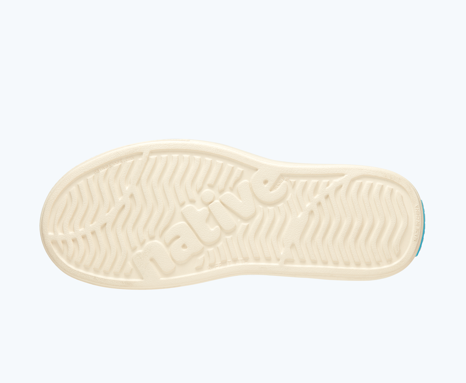 Bottom view of a Native Shoes Miles Bloom | Bone White/ Bone White Footwear