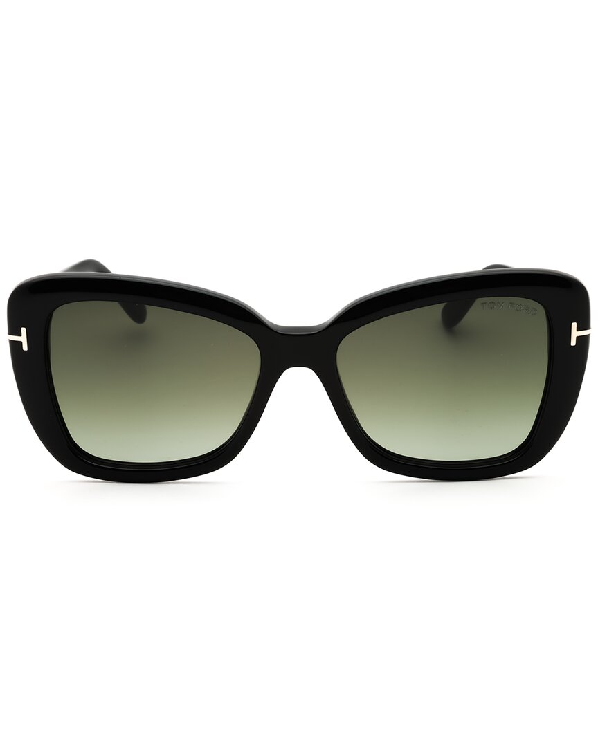 Tom Ford | Womens | FT1008 55mm Sunglasses | Black | Grey Gradient Lens