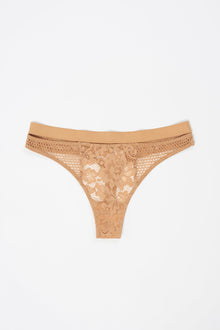 Petunia Thong | Caramel