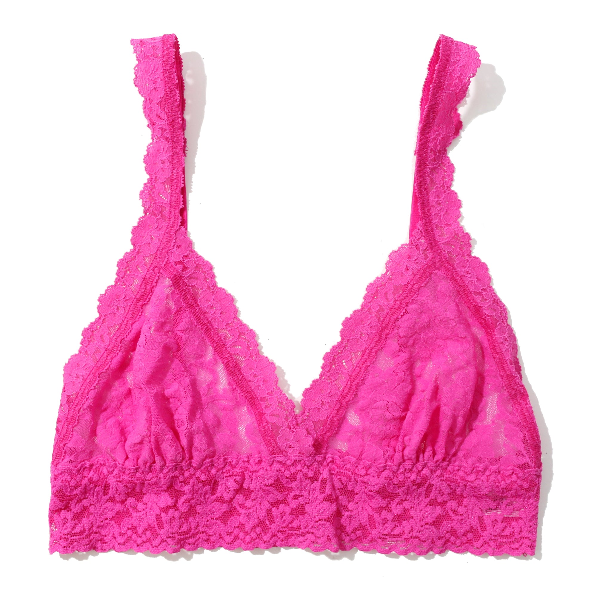 Signature Lace Crossover Bralette | Marmalade (Pink)