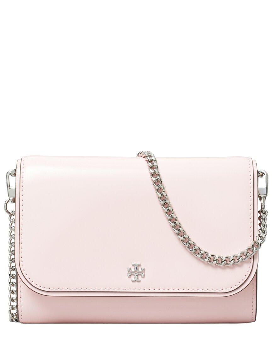 Tory Burch | Womens | Emerson Chain Leather Chain Wallet | Pink