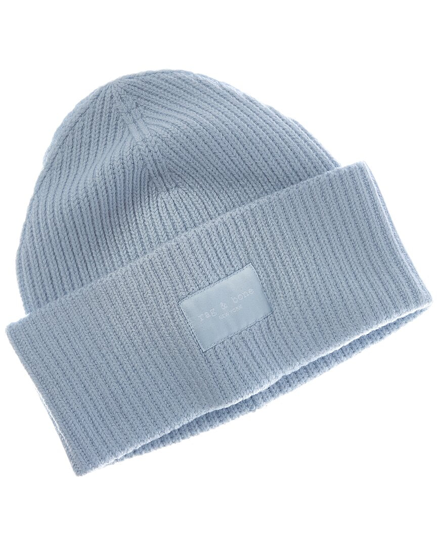 rag & bone | Unisex | Blake Wool-Blend Beanie | Blue