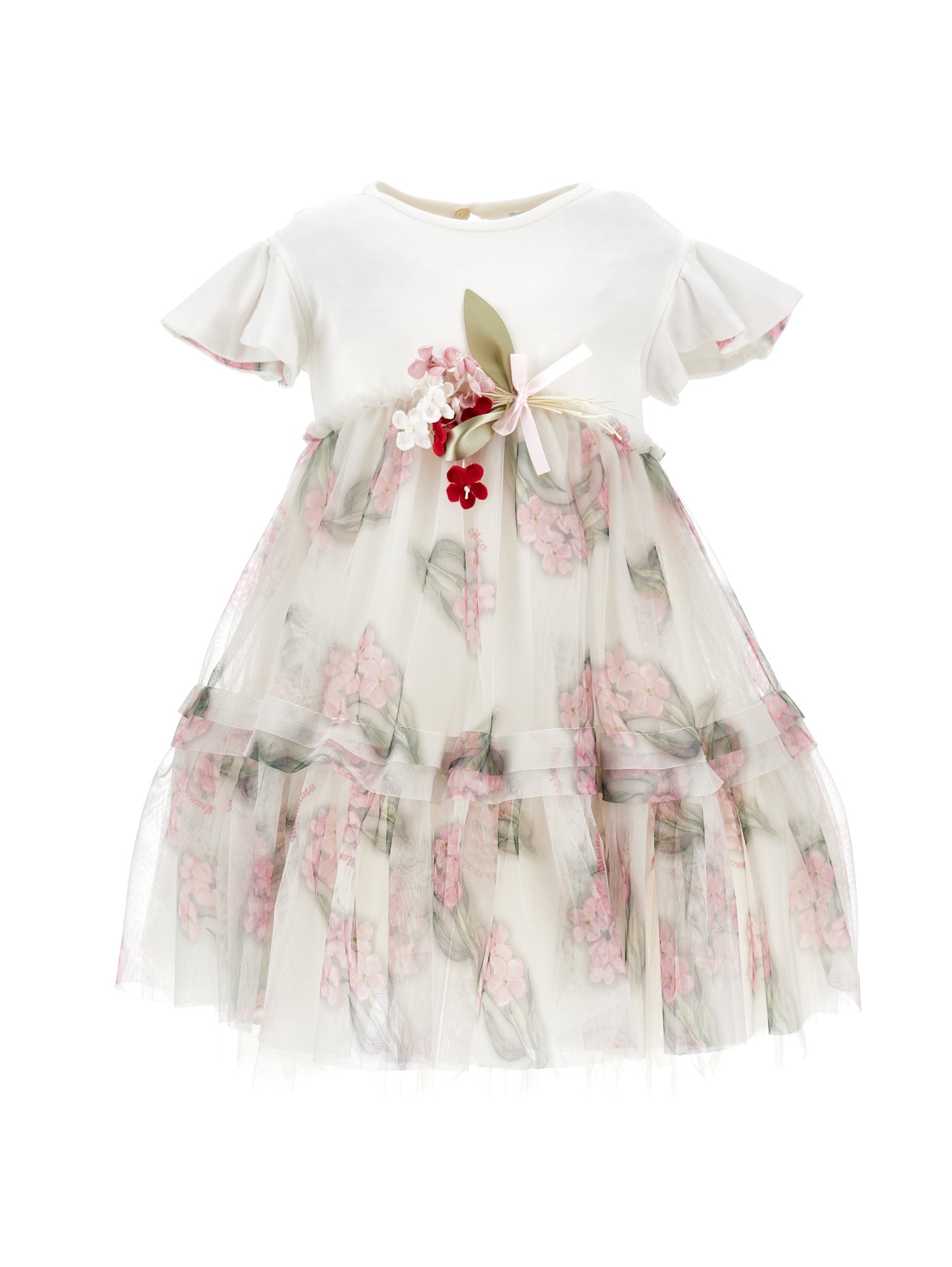 Girls | High-Waisted Tulle Dress | Cream/FairyTale