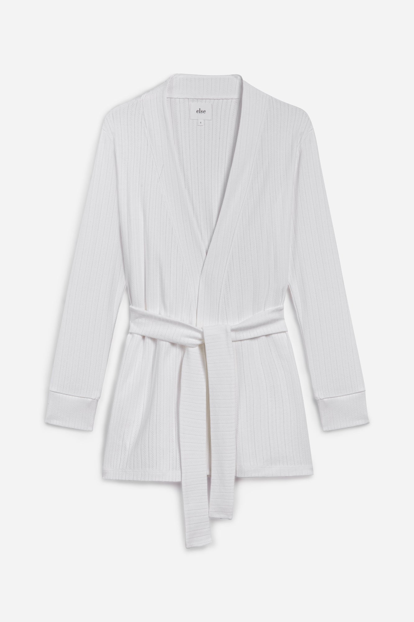 Pointelle Lounge Robe | OffWhite