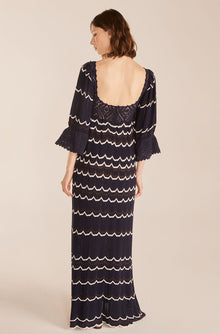 Lace Sweater Dress | Marine Blue