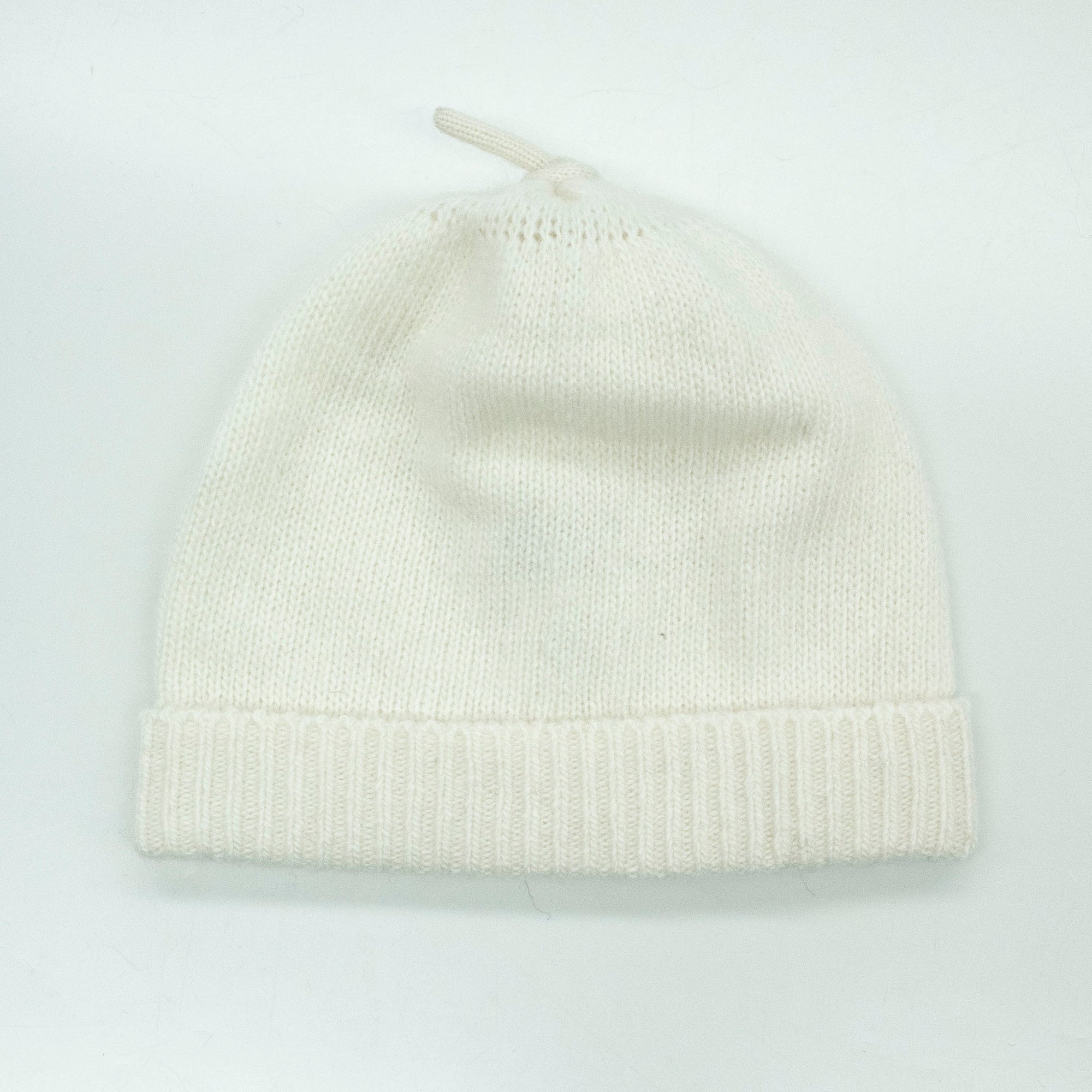 Kids | Knit Beanie | White