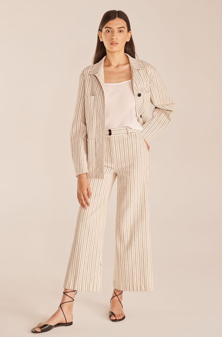 Striped Jean | Yarn Dye Stripe Ivory Combo
