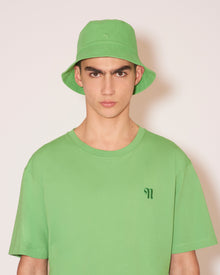 Caran Cotton-Canvas Bucket Hat | Green Ss22