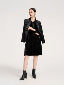 Velvet Blazer | Black