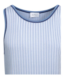 Ferragamo | Striped Knit Tank Top