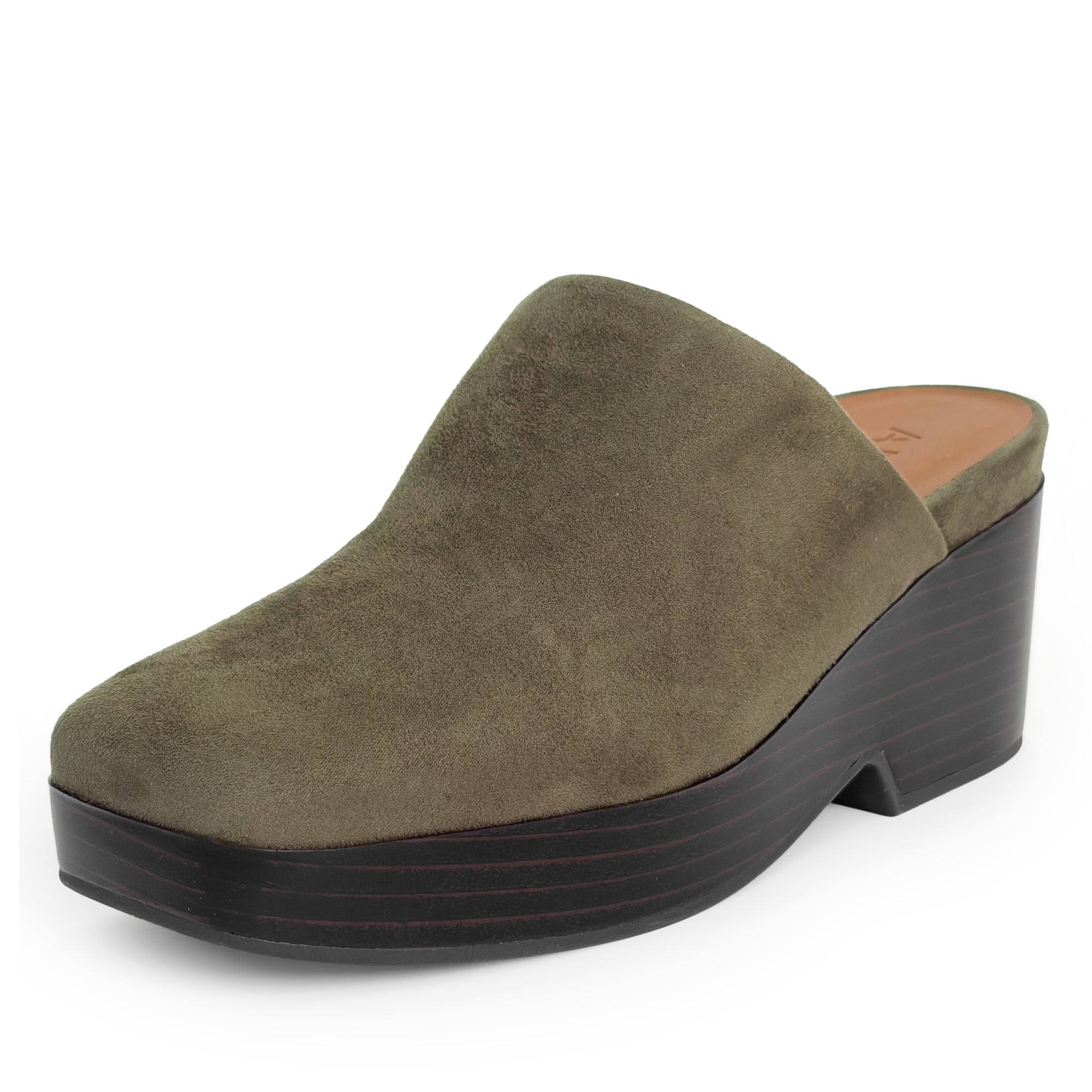 Chata | Dark Olive Faux Suede