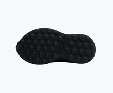 Bottom view of a Native Shoes Kids Robbie Kids | Jiffy Black/ Jiffy Black/ Jiffy Speckle Rubber Footwear