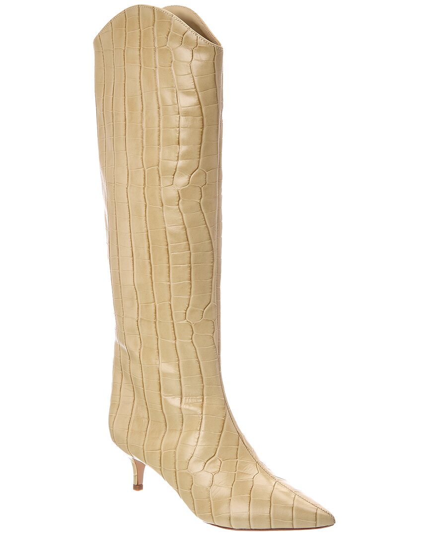 SCHUTZ | Womens | Maryana Lo Leather Boot | Beige